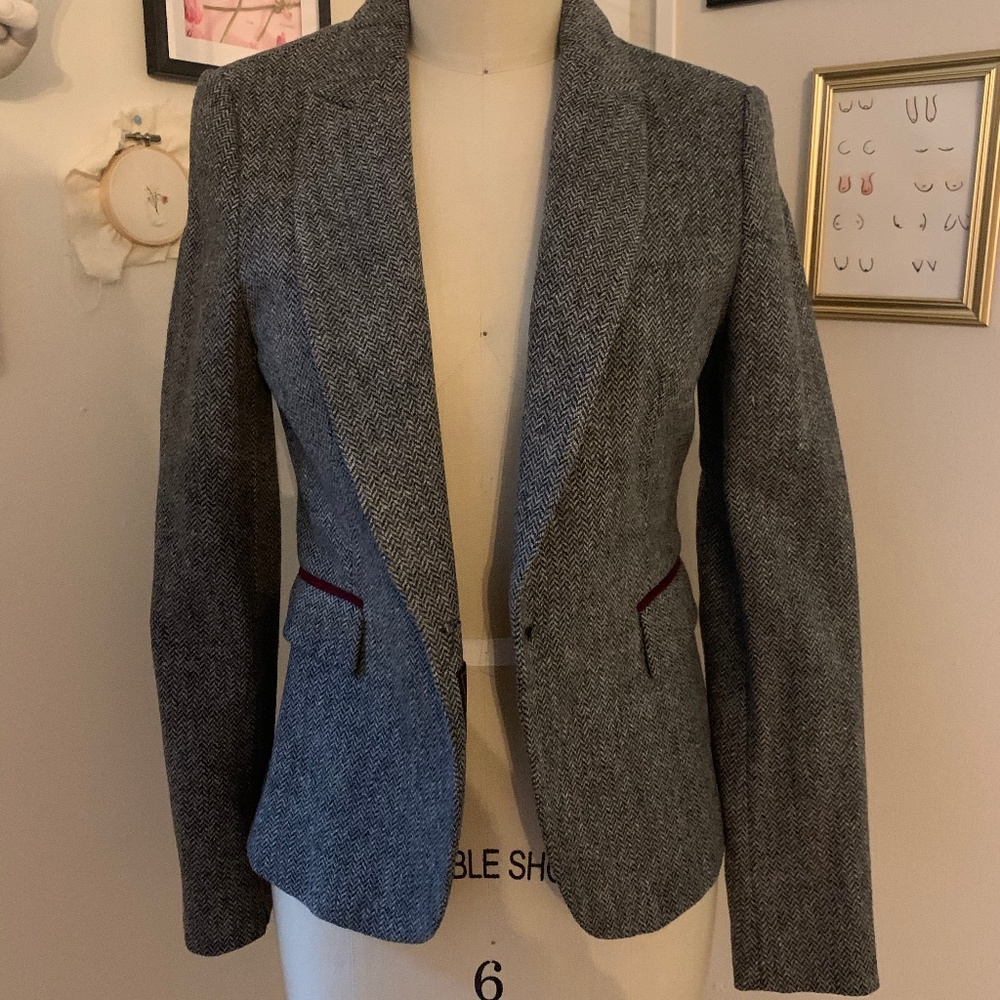 NWOT Zara Blazer with elbow patches